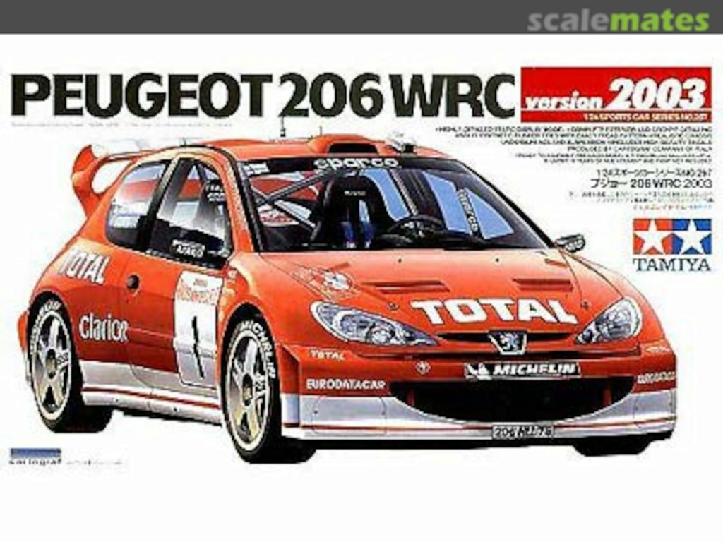 peugeot 206 wrc tamiya 1/24 12965510