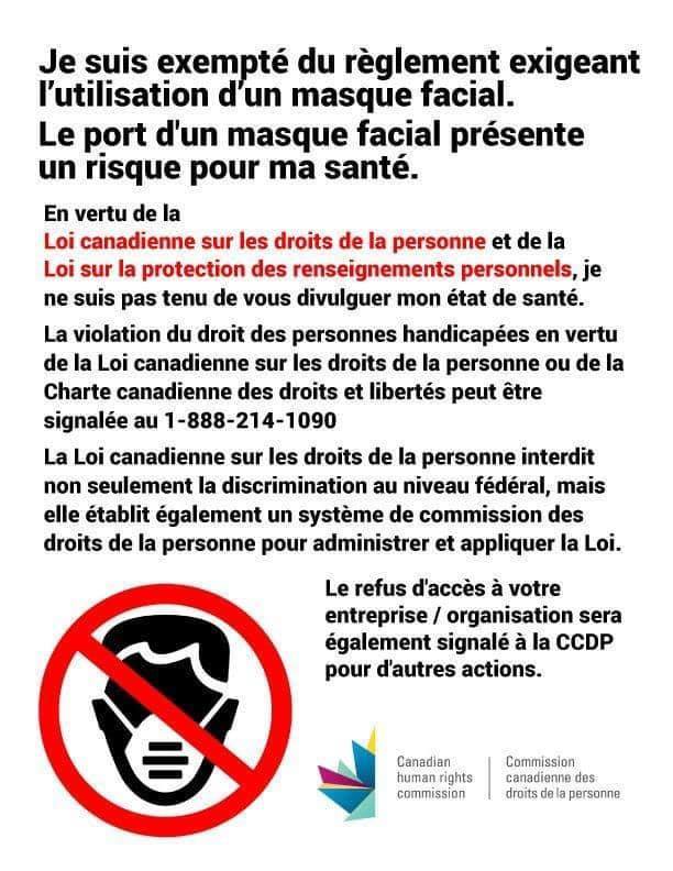QUÉBEC - COVID-19 - PÉTITION : Non au port du masque obligatoire ! 10824810