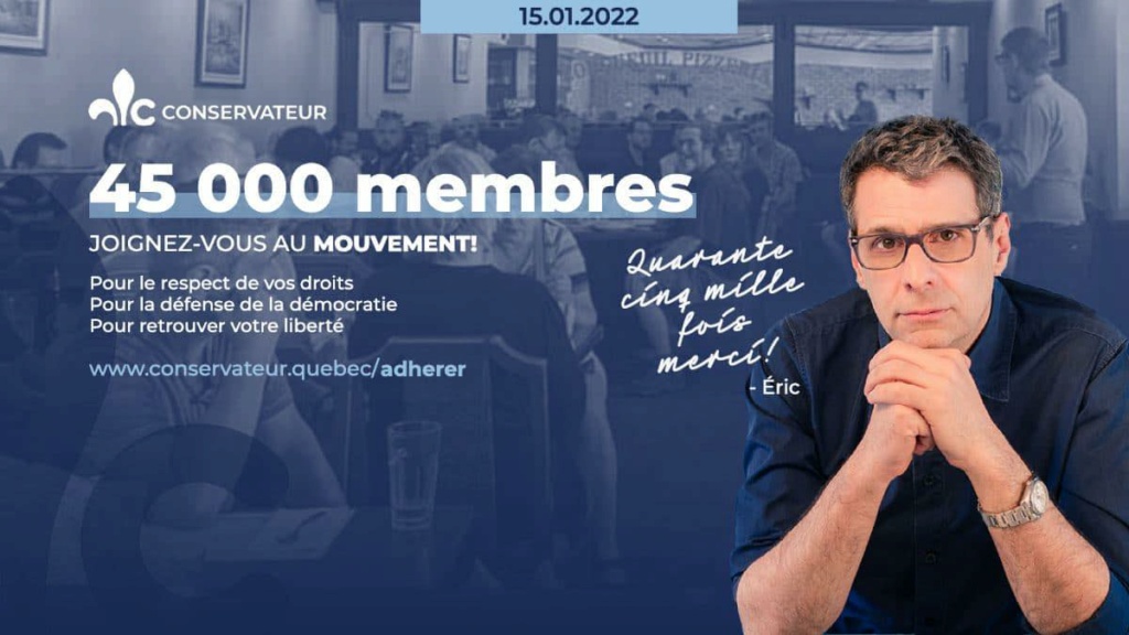 QUÉBEC : Éric Duhaime mord la poussière avec sa pétition contre le Passeport Vaccinal ! 27197610