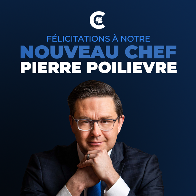 Pierre Poilièvre devient le Chef du Parti Conservateur du Canada ! Fcvtzq10