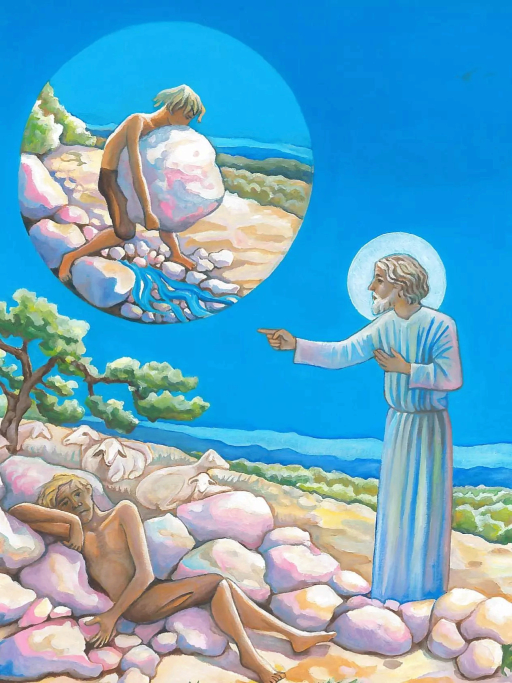 Unique Apparition de Saint Joseph - 7 juin 1660, il apparaît à un jeune Berger pour lui indiquer une Image-41