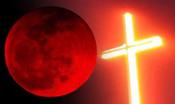Bientôt la lune saignera, une Croix enflammée s'affichera au ciel, Signe de la Grande Tribulation ! Sans-t38