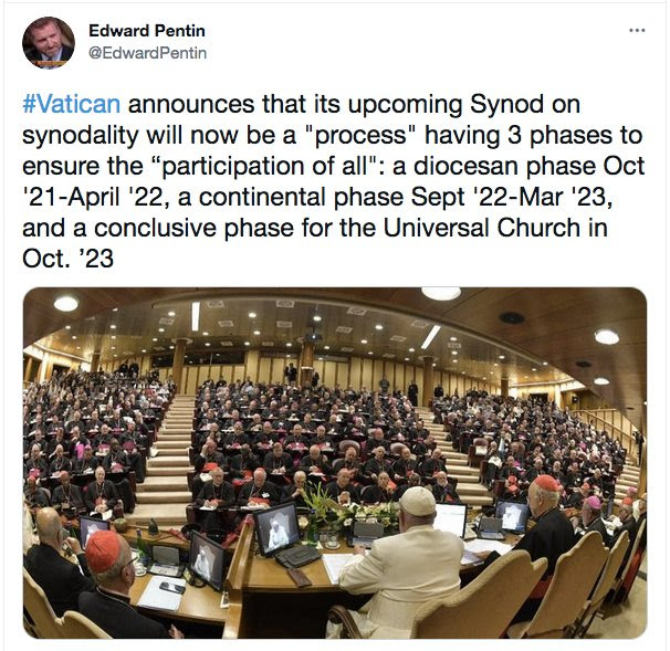 Le Vatican annonce que le prochain Synode sur la Sydonalité aura lieu en trois phases ! Unnam397