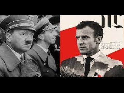 TOULON, FRANCE : Macron transformé en Hitler - "Obéis et fais-toi vacciner" ! Unnam608