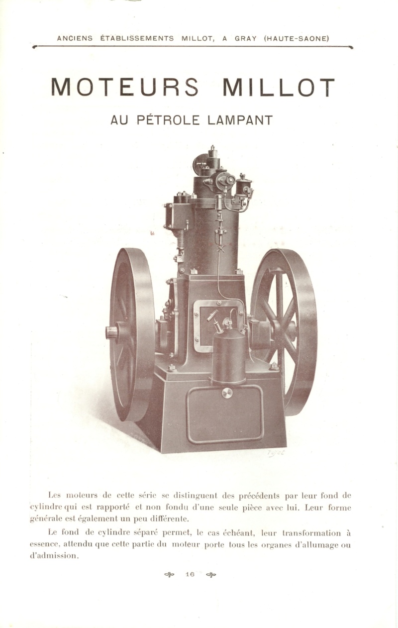 millot - Petit moteur Millot pétrole Moteur24