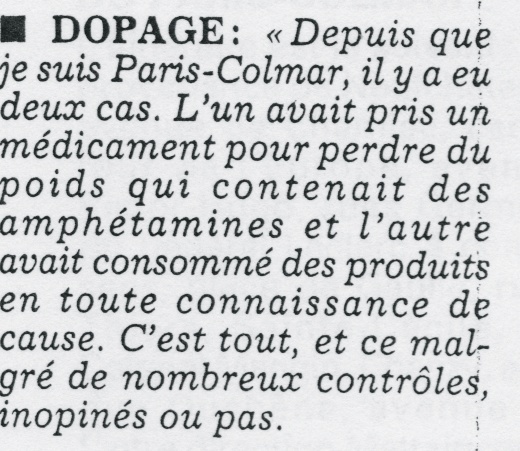 Francis GENSON médecin de l'équipe de France . Presse20