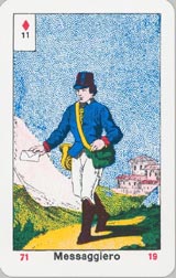 CARTA N. 24 - IL MESSAGGERO (FANTE DI QUADRI O DI DENARI) Messag10