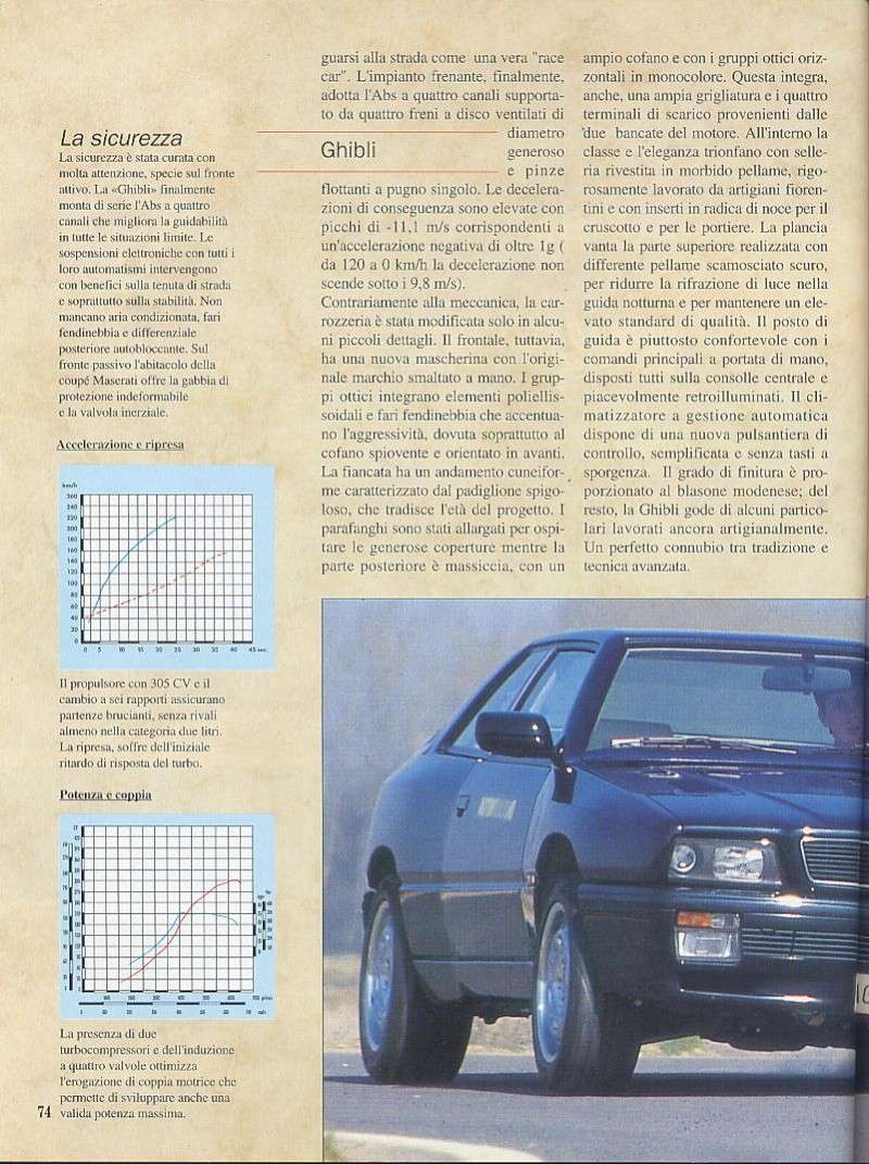 prova Ghibli my'94 automobilismo giugno 1994 01510