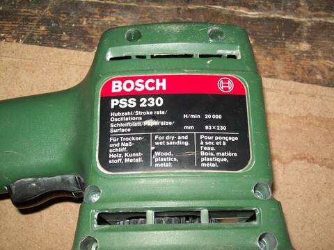 Réparation ponceuse Bosch PSS 230