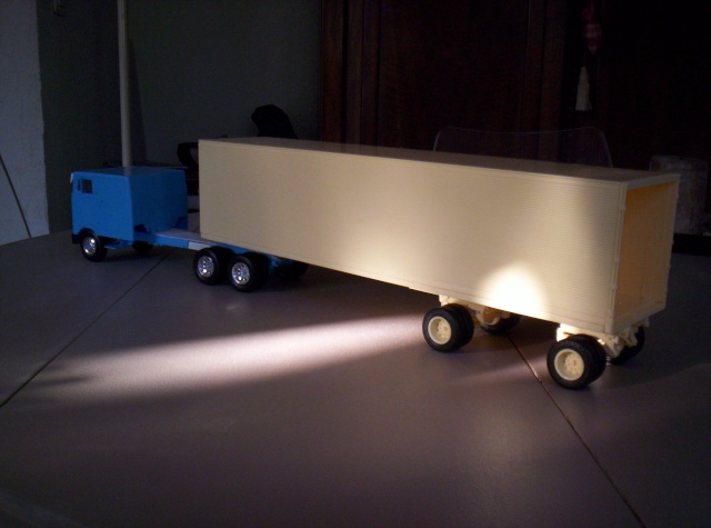 truck peterbilt cabover et trailer custom 1/32 Image_14