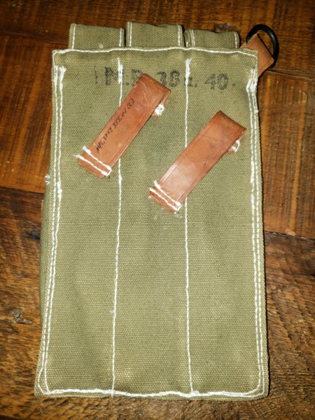  WW II German MP38 MP40 Magazine Pouch * Real or Repro ? 20210513