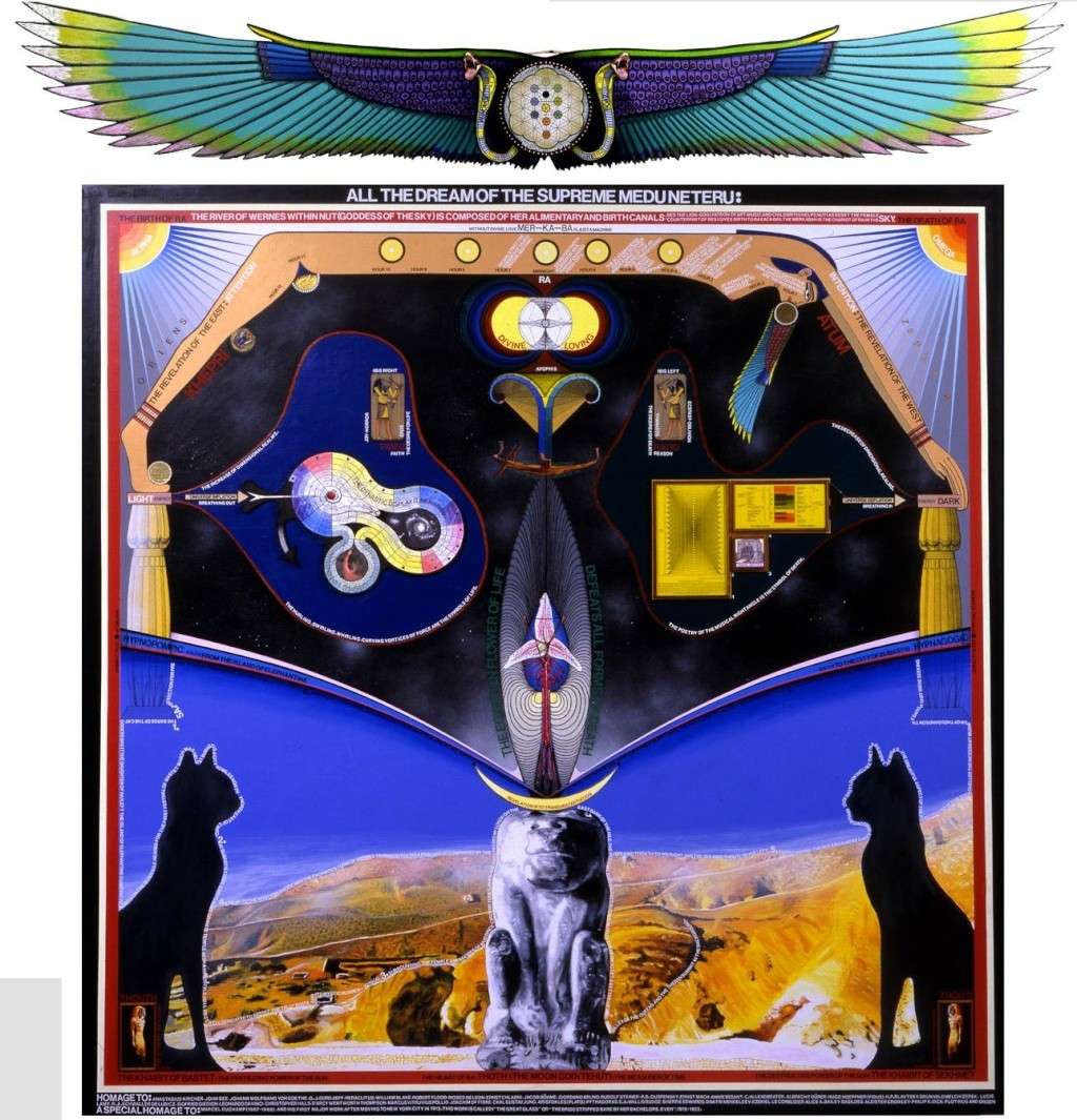 l'art extraordianire de paul laffolley "l'abducté" : voyages dans le temps, dimensions supérieures, machine  à Orgone... Egypti11