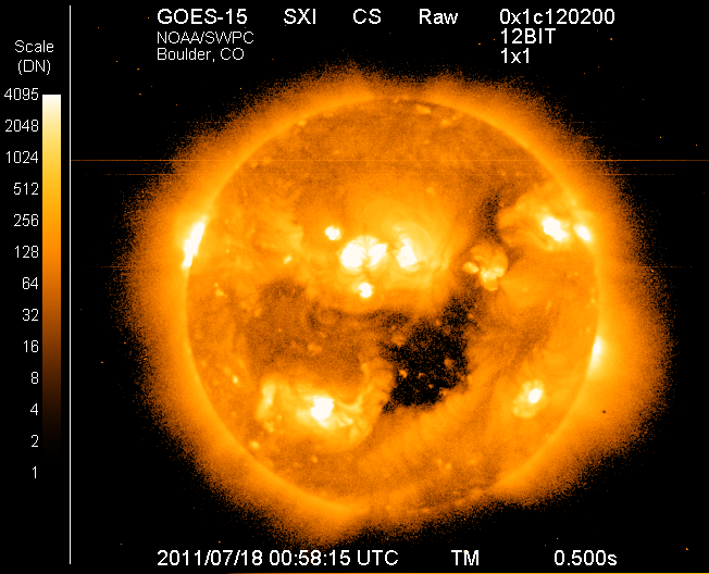 Predicción de la actividad solar 18-20 de Julio 2011 Latest12
