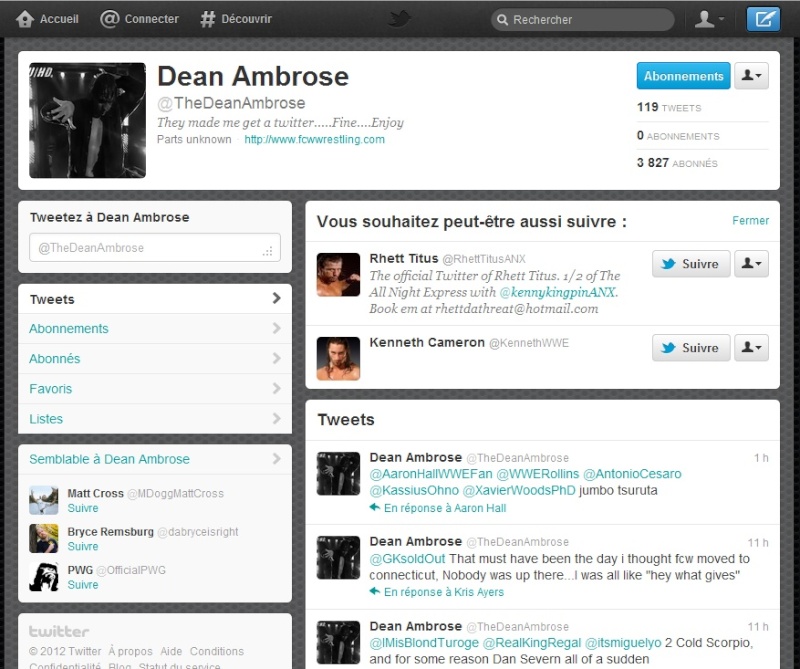 Dean Ambrose t'aime Dean. Hum. Ambris10