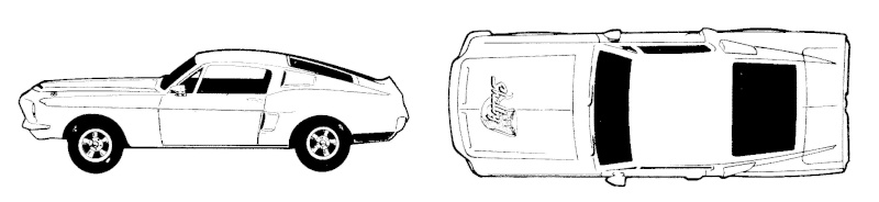 Mustang à colorier  1968_s11