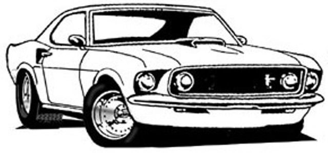 Mustang à colorier  196910