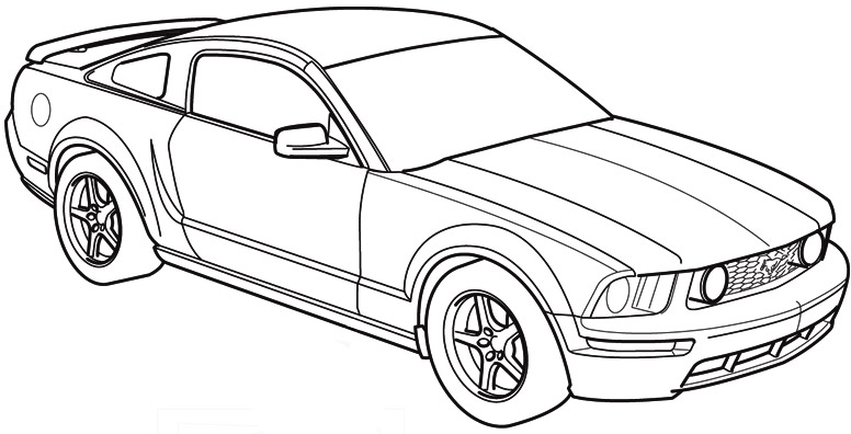 Mustang à colorier  2005_110