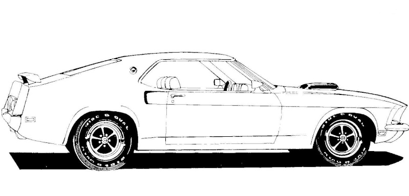 Mustang à colorier  6910