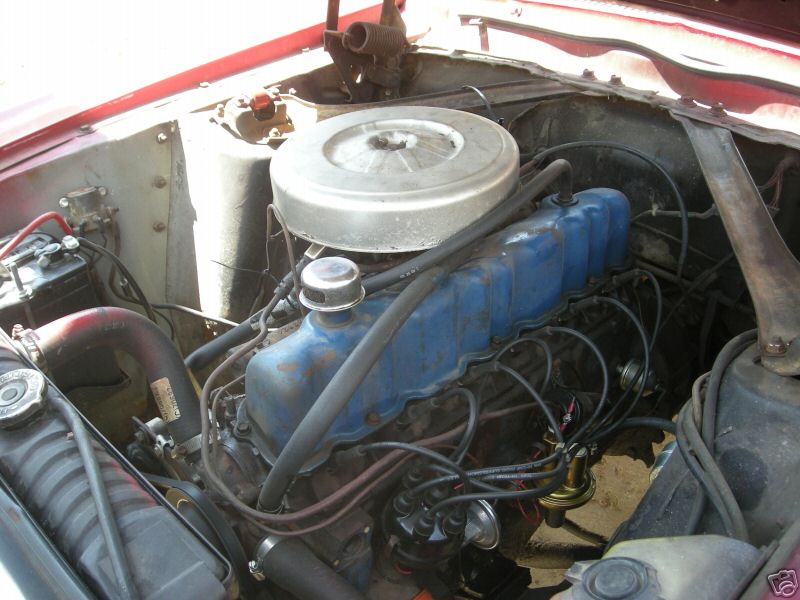 Détails : photo devant et cage moteur de Mustang 1967 1968 7t01t214