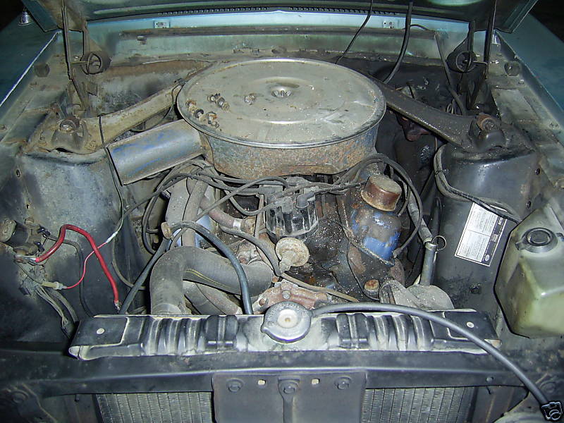 Détails : photo devant et cage moteur de Mustang 1967 1968 Bps2tg10