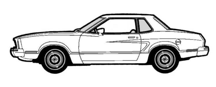 Mustang à colorier  Coupe_10