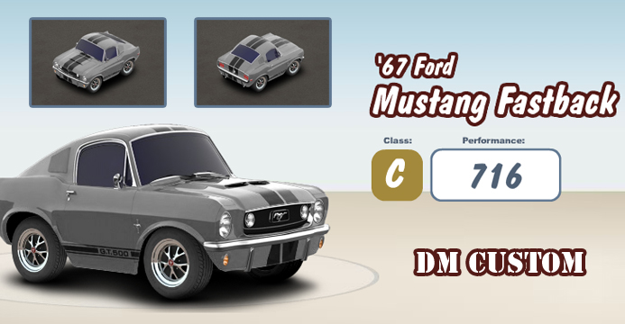 Mustang 1967 dans le jeu Car Town sur Facebook Eleano10