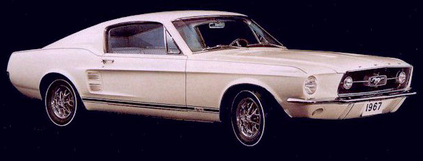 (73) Option, mince bande décorative pour Mustang 1967 Gtfast10