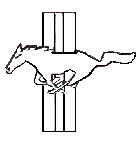 Mustang à colorier  Logo_m10