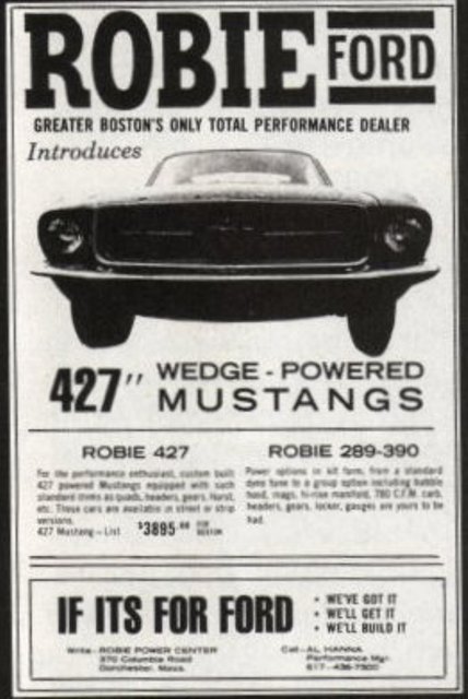 Mustang 1967 par Robie Ford " 427 WEDGE " Robie_11