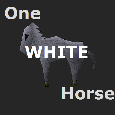 One white horsey (One Red Paperclip) Andy2010
