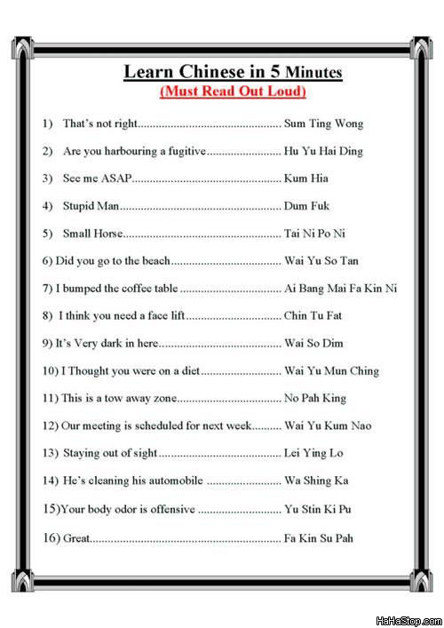 Learn Chinese the fast way! Learn_10