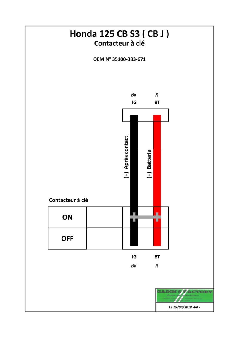 SCHÉMA ÉLECTRIQUE  CB S3 CBJE 1 Honda_18