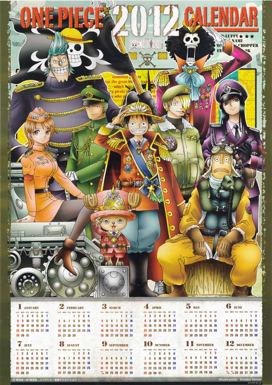 One Piece New Poster of 2012 Calendar Tumblr10
