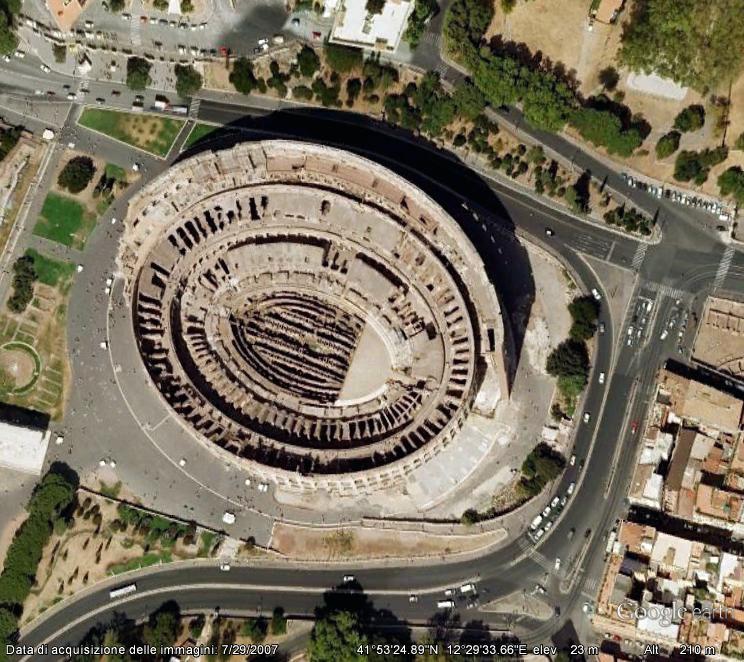 Foto dal satellite (Google Maps e Google Earth) Coloss10
