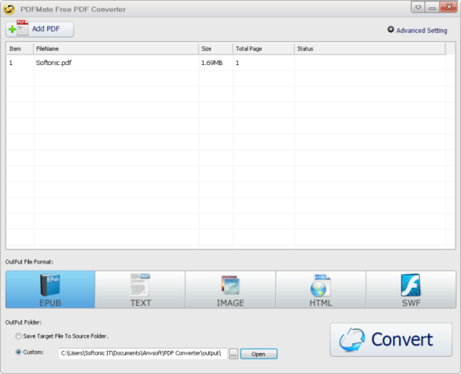 Convertire file PDF in immagini o testo - PDFMate Free PDF Converter Pdfmat10