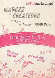 MARCHE DES CREATEURS QUAI DE VALMY PARIS 10 EME Quai-d10