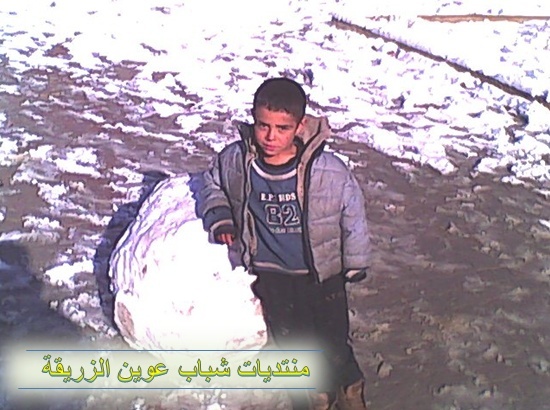 صور الثلوج في قرية عوين الزريقة  2012-020