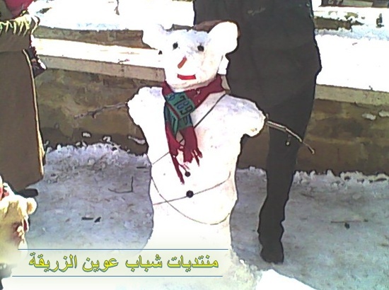 صور الثلوج في قرية عوين الزريقة  2012-021