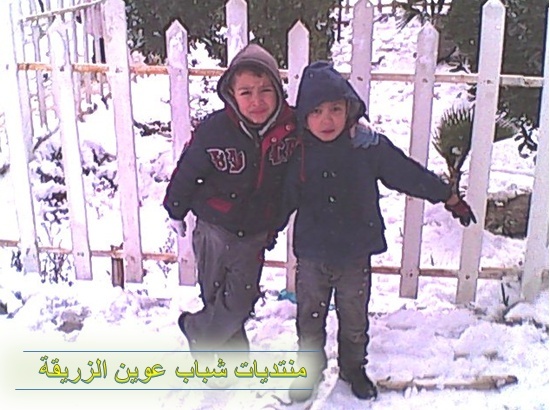 صور الثلوج في قرية عوين الزريقة  2012-030