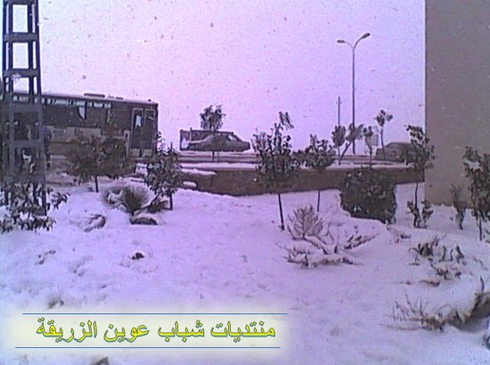 صور الثلوج في قرية عوين الزريقة  2012-032
