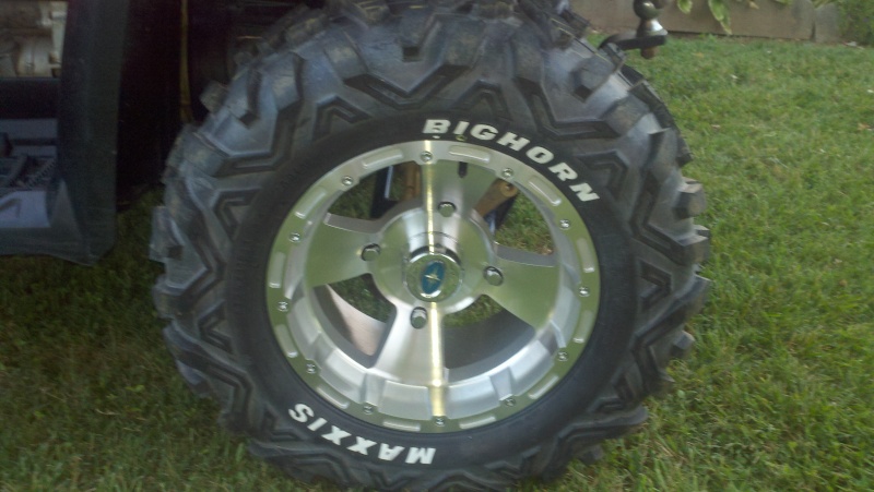 brand new 14" big horns and polaris bruiser wheels 2012-081