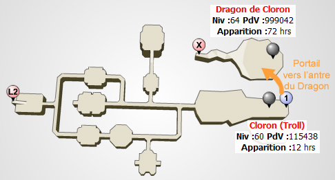 Plan des Donjons Cloron12