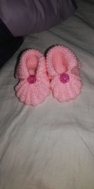 TUTO CHAUSSONS BOTTES BEBE TRICOT FACILE bootie knitting baby boots  Img-ch10