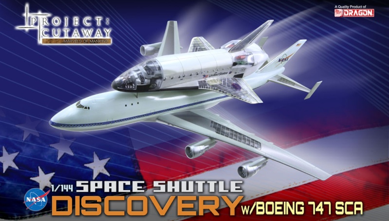 Projet Cutaway - Space Shuttle Discovery with B747 (translucide) [Dragon 1:144] 4740510