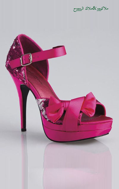 أحذية وشنط باللون الفوشي,أروع الشنط والاحذية باللون الزهري للعيد  Moonbe11