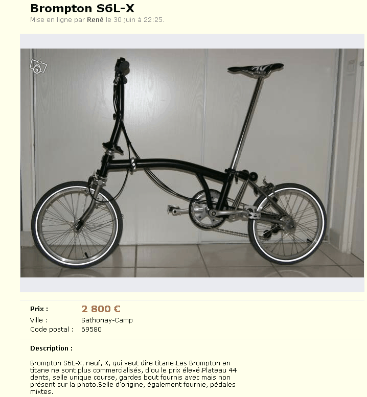 Et voici venu le temps de la spéculation sur les brompton titane!!! Screen12