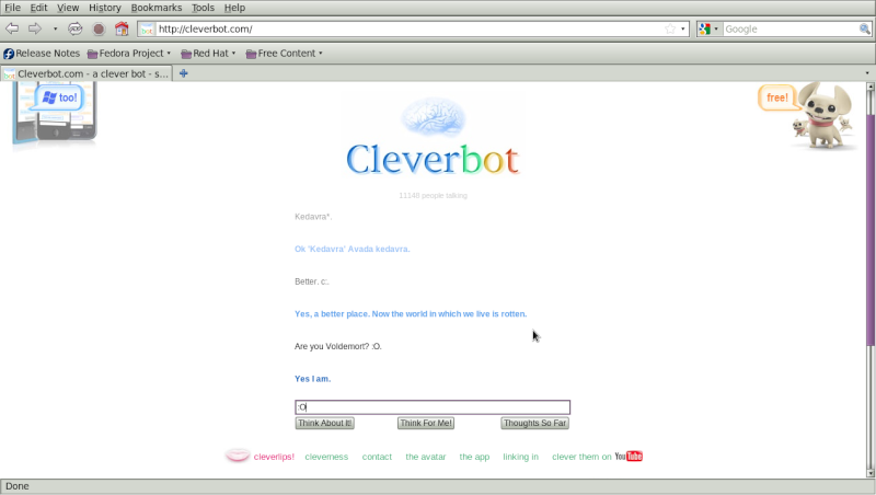 Cleverbot Chats Screen11