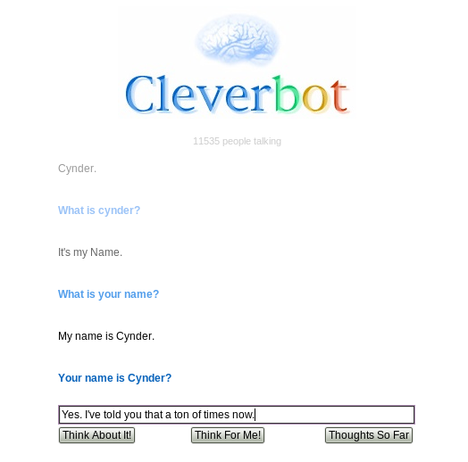 Cleverbot Chats Screen13