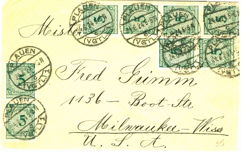 Deutsches Reich Dezember 1923 bis November 1932 Weimarer Republik Brief_15