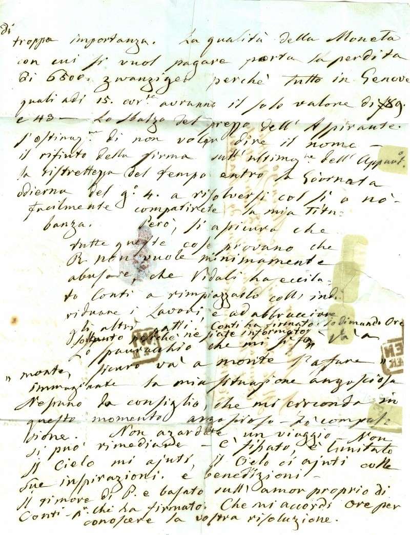 Brief von Venezia nach Baden (Wien) 1852 : Übersetzung gefragt Venezi14